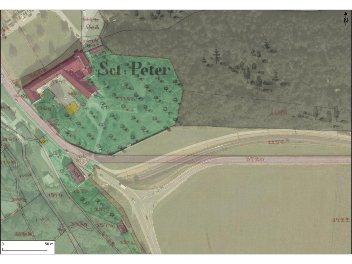 Das Tor zum Pass – Die Straßentrassen vor St. Peter in Bludenz Richtung St. Christoph am Arlberg 